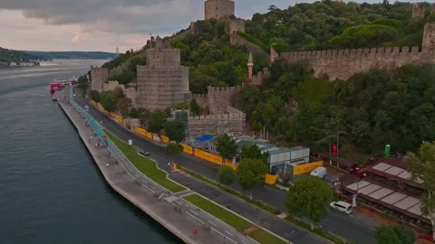 Rumeli Hisarı at  İstanbul city, Turkey Stock Footage 277091553