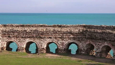 Rumeli Lighthouse Castle, Turkey Stock-Footage 84872320