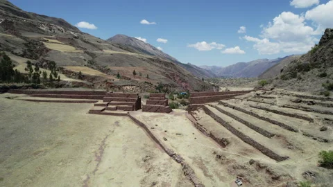 Rumicolca cinematic drone Stock Footage 247374390