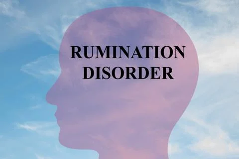 Rumination Disorder concept Stock Illustration