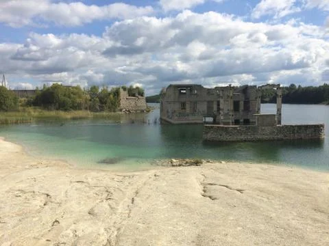 Rummu beach Stockfoto's