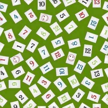 Rummy pieces pattern Seamless background with rummy pieces Copyright: xZoo... Stock Photos