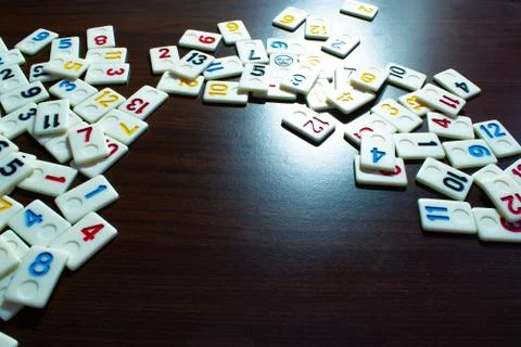 Rummy pieces Foto stock