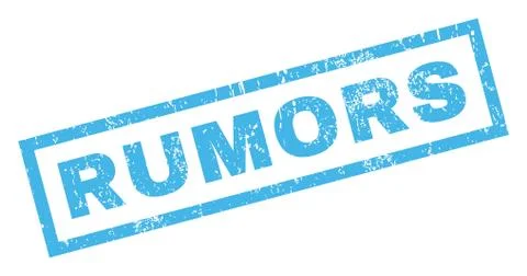 Rumors Rubber Stamp Stock Illustration