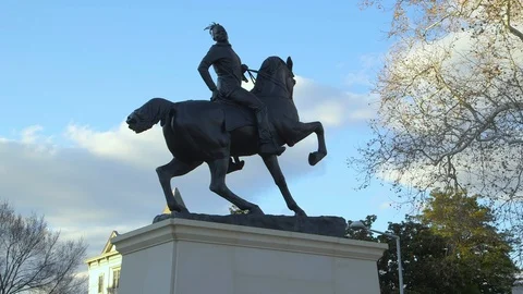 Rumors of War statue Stock Footage 123329515