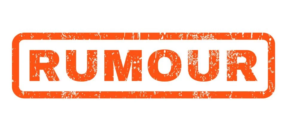 Rumour Rubber Stamp Stock Illustration