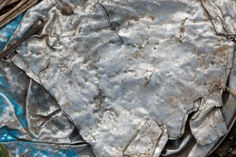 Rumpled metal Stock Photos
