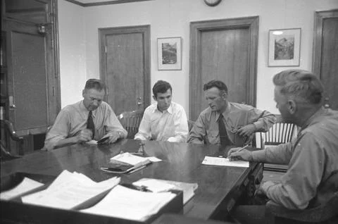 Rumsey &amp; Dodge Testify About Mann Gulch Fire, Helena, Montana, USA Stock Photos