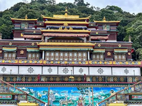 Rumtek Monastery also known as the Dharma Chakra Centre Gangtok, Sikkim Stock Photos