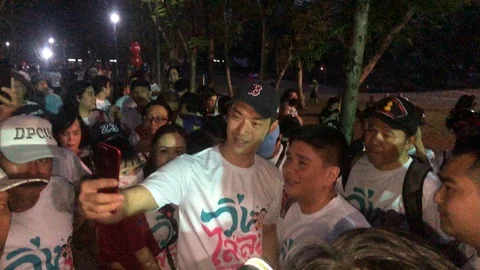Run Against Dictatorship (วิ่งไล่ลุง) Video stock 122715734