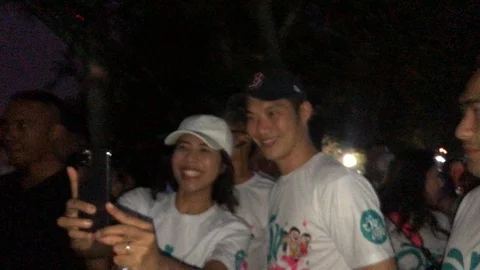 Run Against Dictatorship (วิ่งไล่ลุง) Video stock 122715735