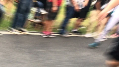 Run Against Dictatorship (วิ่งไล่ลุง) Video stock 122716101