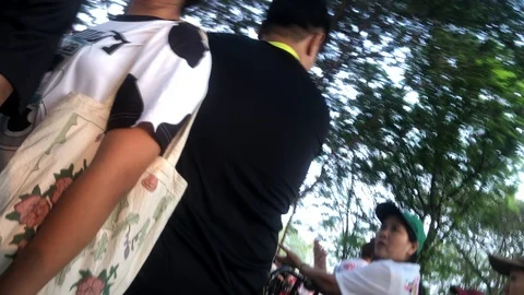 Run Against Dictatorship (วิ่งไล่ลุง) Video stock 122720140