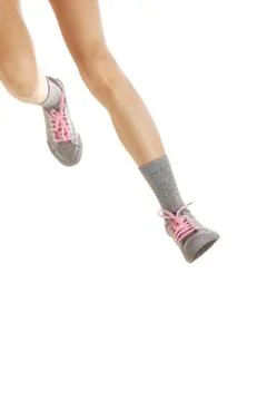 Run and jump Stock Photos