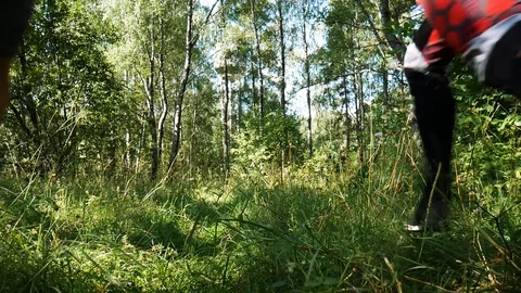 Run from camera Stock Footage 93846331