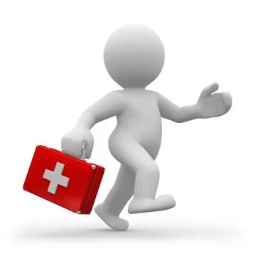 Run doctor run! Stock Illustration