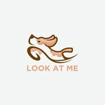 Run dog Stock Illustration