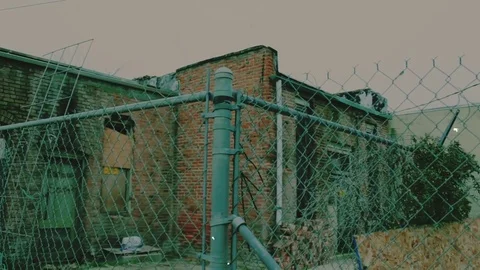 Run Down Building Video stock 85441895