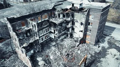 Run-Down - Demolition - Syracuse, NY Foto stock