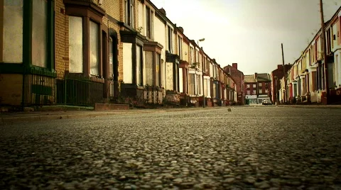 Run down derelict housing 6 Stock Footage 607151