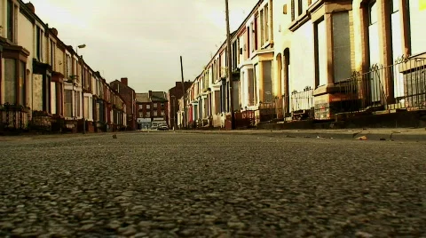 Run down derelict housing 7 Stock Footage 607168