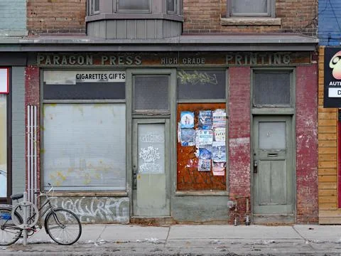 Run-down storefront Stock Photos