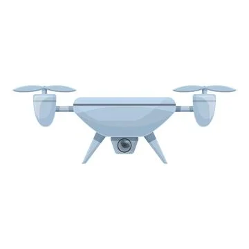 Run drone icon cartoon . Camera control Illustrazione stock