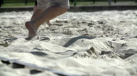 Run during the volleyball match Stock Footage 44275963