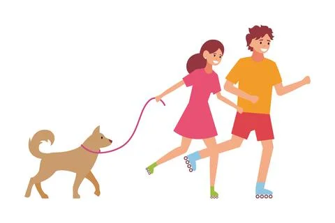 Run. Flat style, vector illustration isolated on white background Stock Illustration