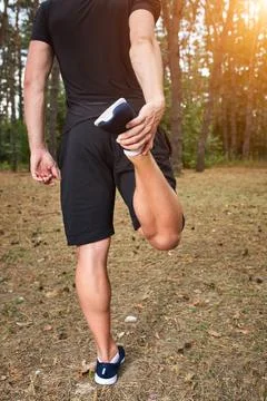 Run in the forest Stock Photos