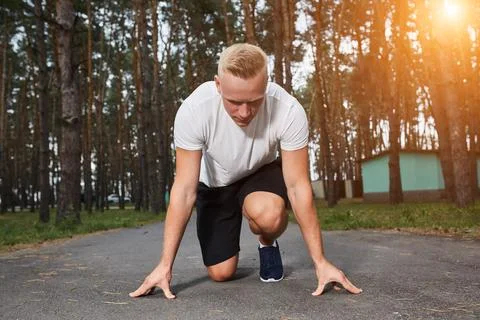 Run in the forest Stock Photos