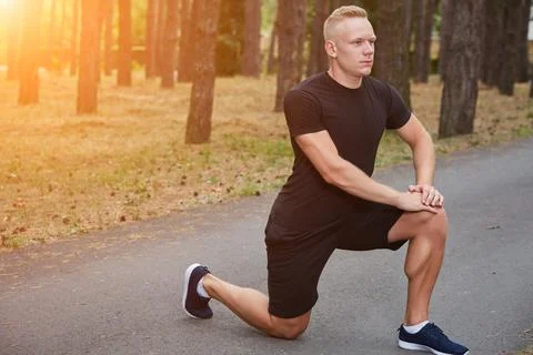 Run in the forest Stock Photos