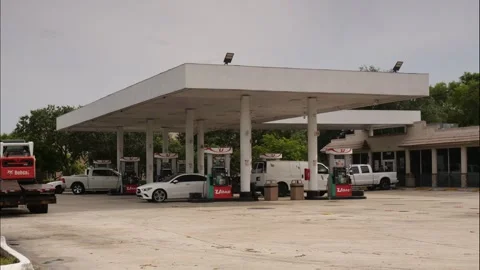 On-the-Run Gas Station Time-Lapse Stock Footage 281269638