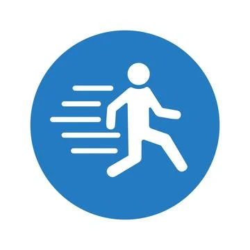 Run Icon Images. Stock Illustration