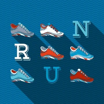 RUN! Stock Illustration