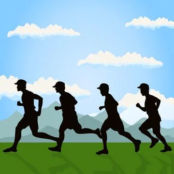 Run Illustrazione stock