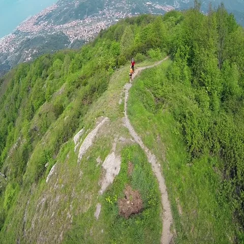 A run in the Ligurian paths Stock Footage 69476563