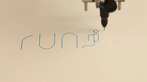 Run motivational note Video stock 64550371