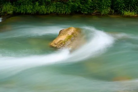 Run of mountain stream Foto stock