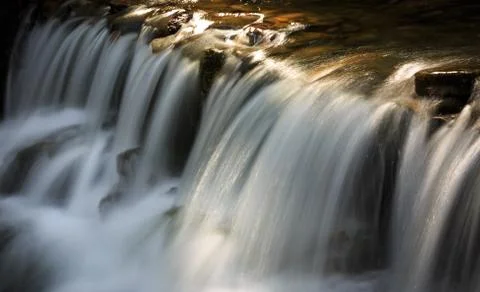 Run of mountain stream Stock Photos