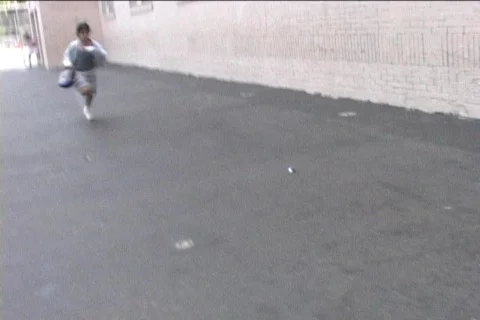 RUN INTO SCHOOL Video stock 156886