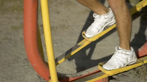 Run the simulator closeup Stock Footage 67481448