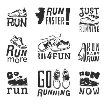 Run sport motivation vector Stock Illustration