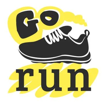 Run sport motivation vector Stock Illustration