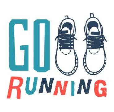 Run sport motivation vector Stock Illustration