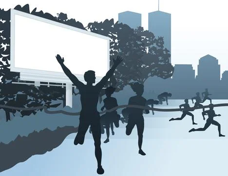 Run in the street Stock Photos