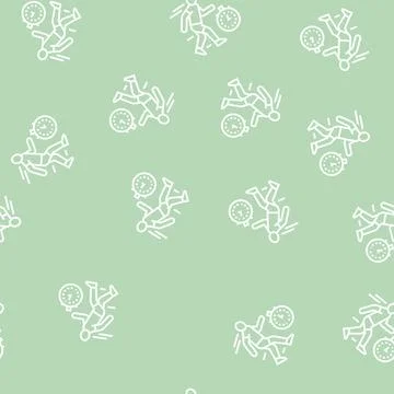 Run on time line seamless pattern Ilustración de archivo