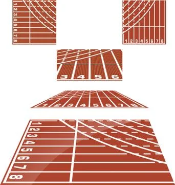 Run Tracks. Vector Stock-Illustration