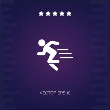Run vector icon Stock Illustration
