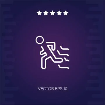 Run vector icon Stock Illustration